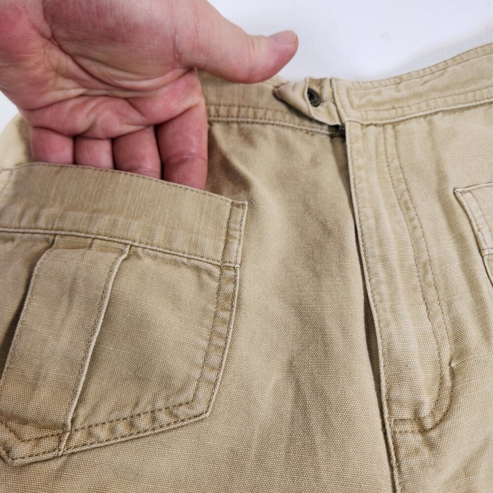 Liz Claiborne Shorts Womens Sz 4 Khaki Beige Front & Back Pockets Cotton - Picture 5 of 11